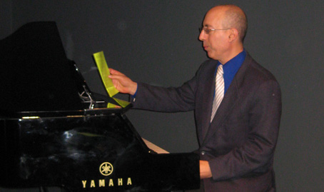 Donald Sosin at the piano