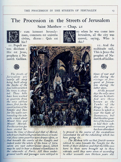 A page from the Tissot Bible, an Image Alice Guy imitated closely in her film, La Vie du Christ