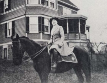 Alice Guy on horseback